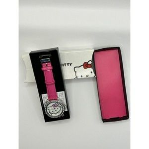 2013 Avon Hello Kitty Sanrio Womens Fashion Watch Pink Band Rhinestones …